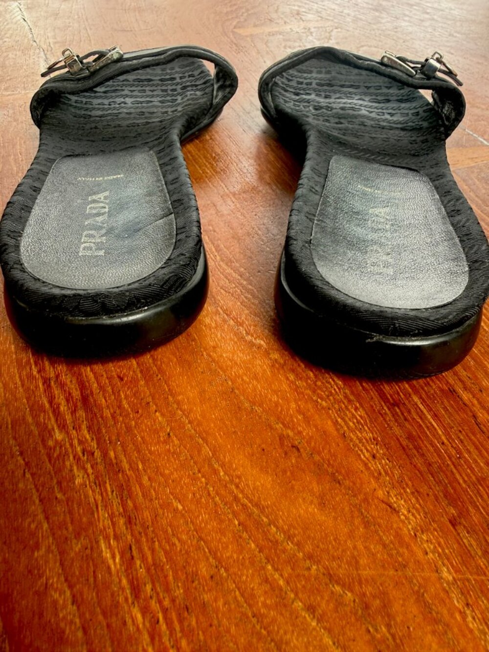 Prada Sandals, vintage, slides, size 39, 8.5, Black - Picture 9 of 9